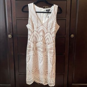Bardot sleeveless white dress